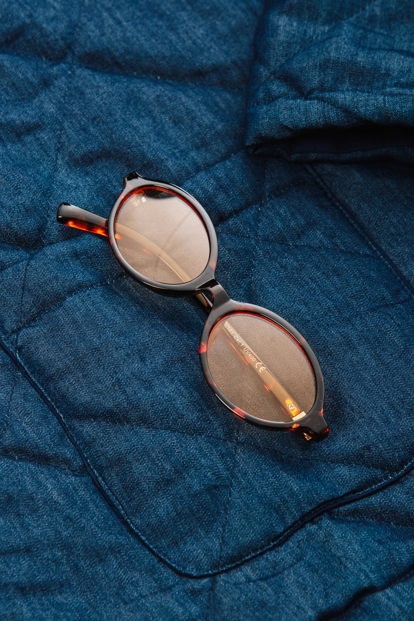 indigo round sunglasses