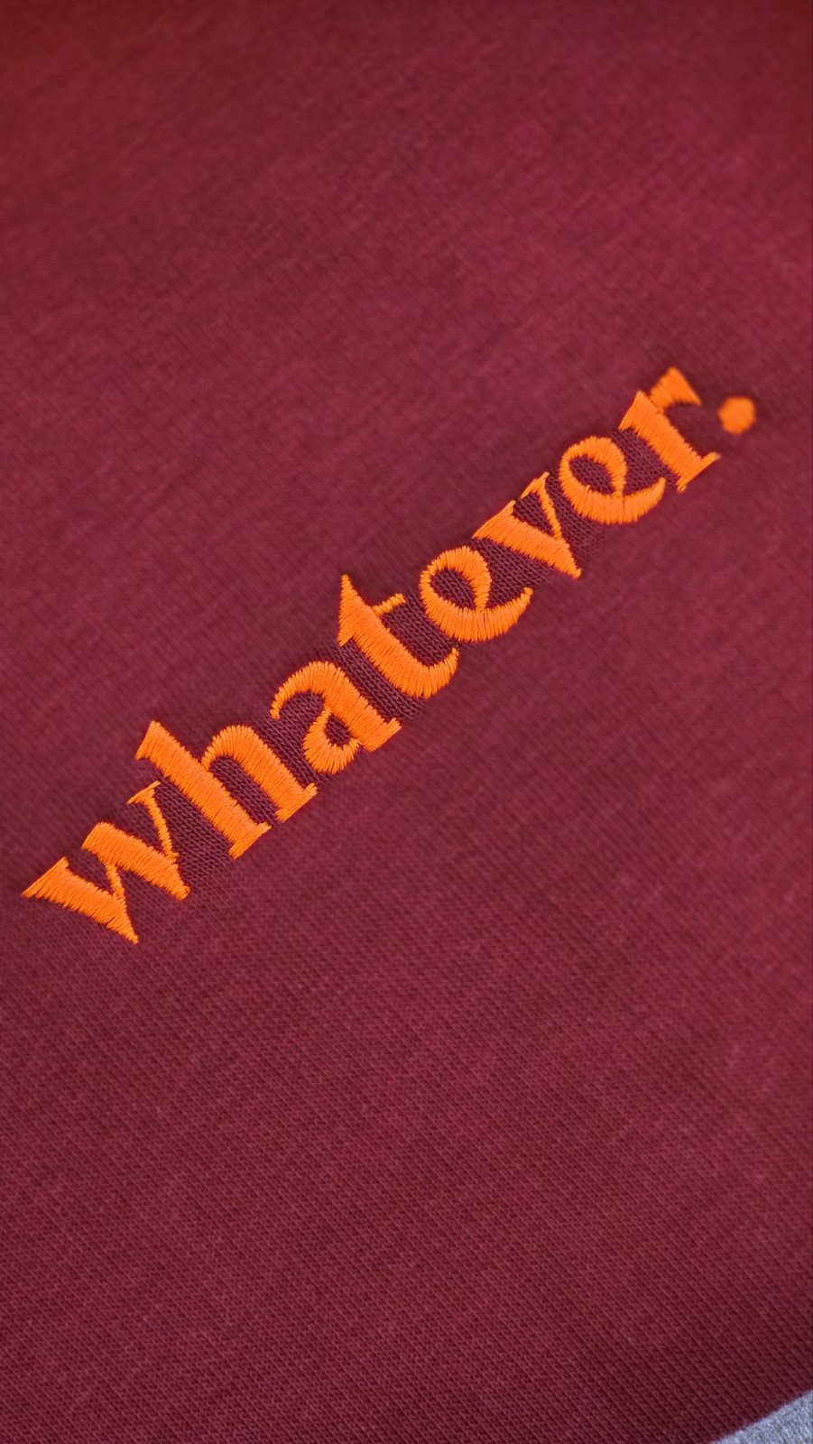 Whatever sweatshirt burgundy
