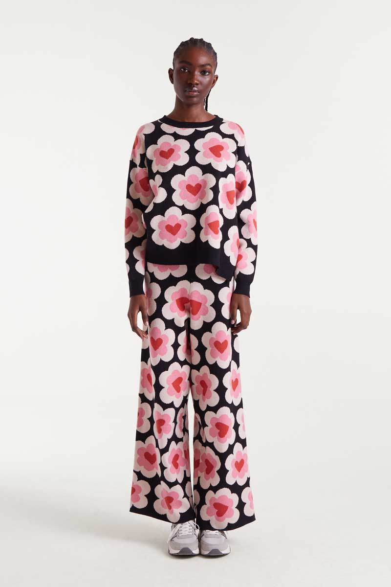 sweet heart παντελόνι με καρδιές