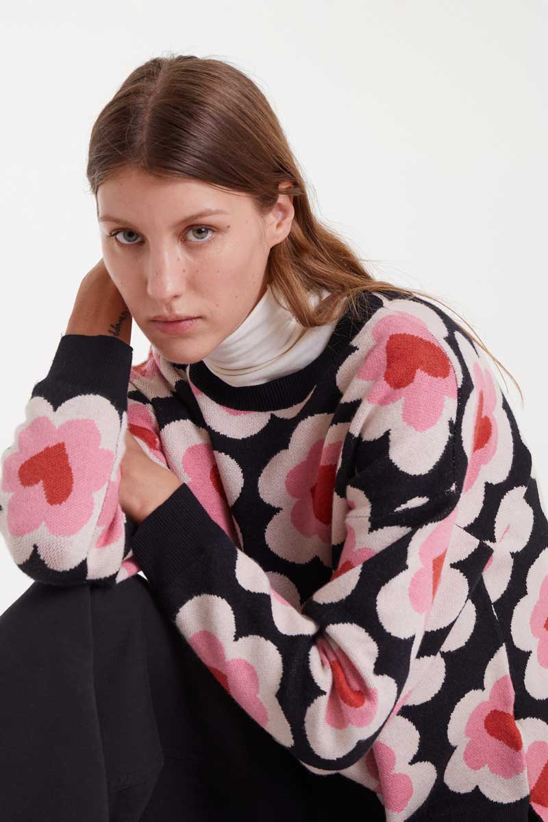 sweet heart πουλόβερ με καρδιές