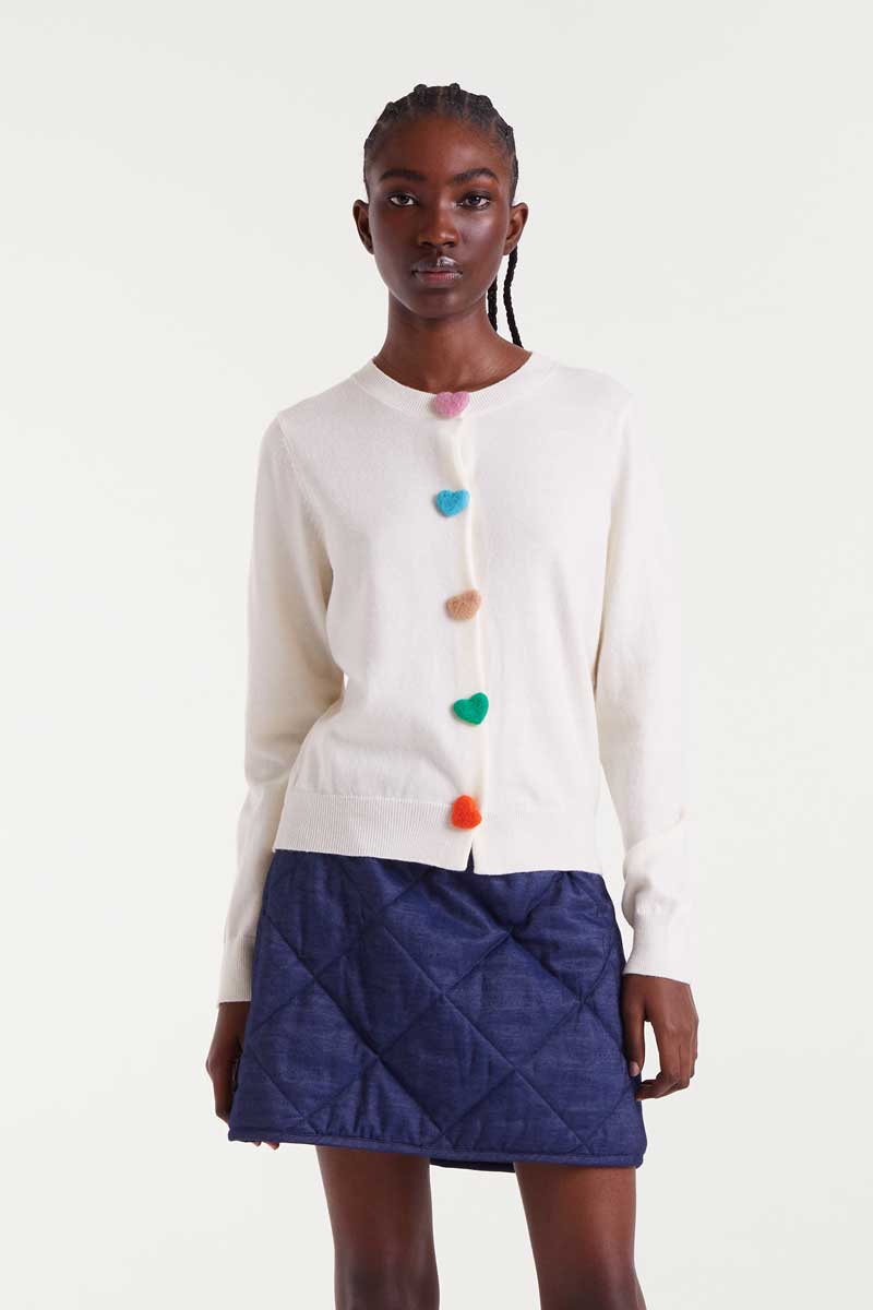 ζακέτα με καρδιές