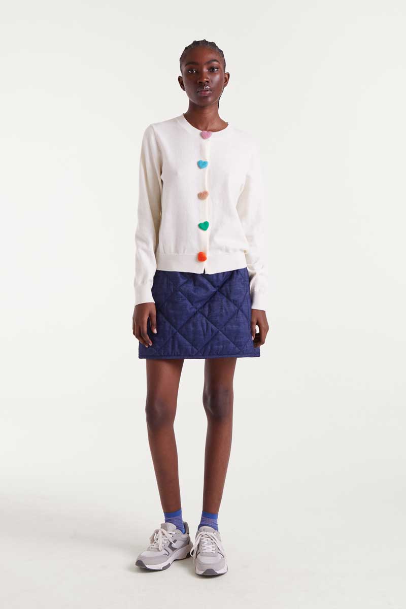 ζακέτα με καρδιές