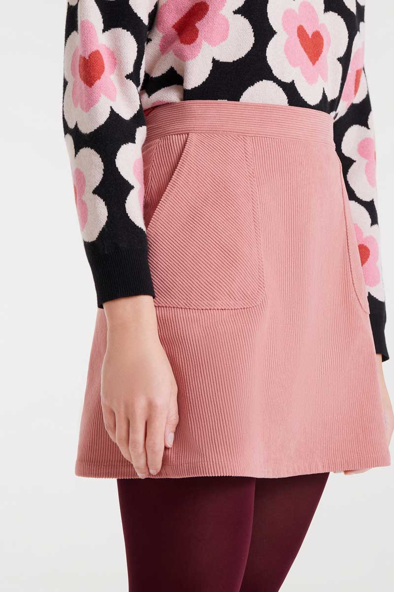 κοτλέ φούστα