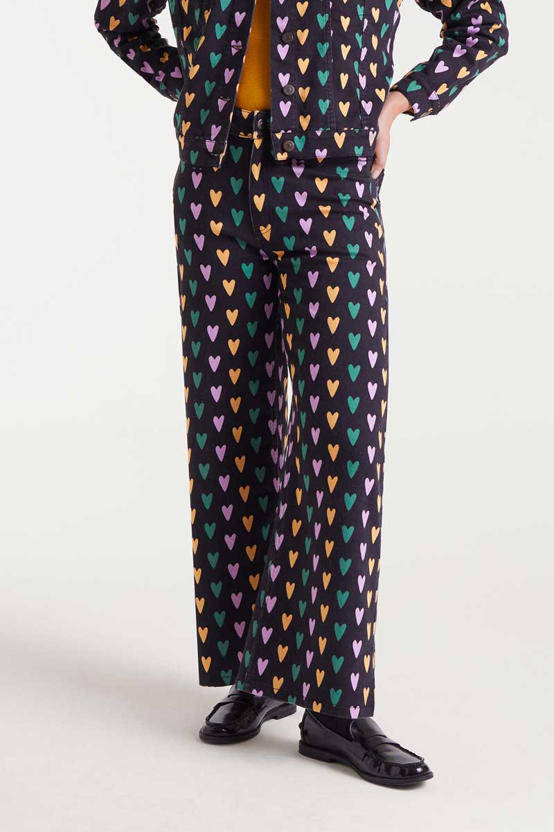 Cupido Lines Παντελόνι με Καρδιές Compania Fantastica