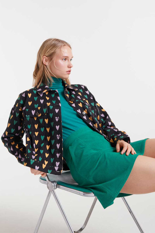 Cupido Lines Jacket με Καρδιές Compania Fantastica