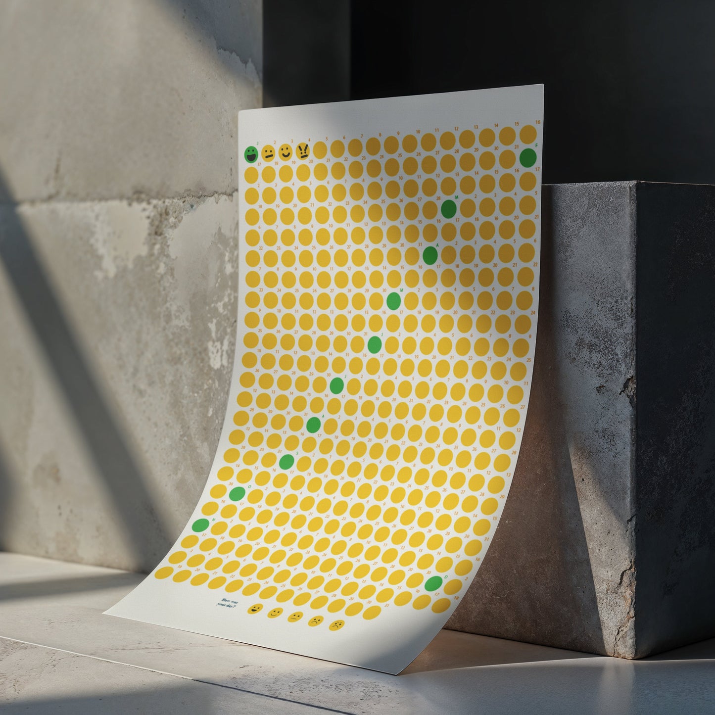 a year in emojis poster