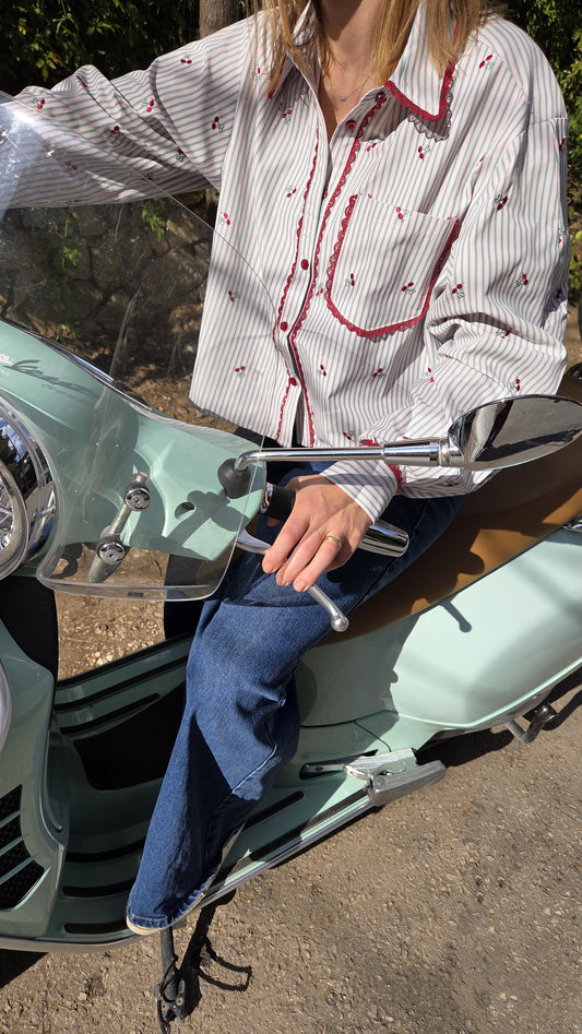 cherry much πουκάμισο