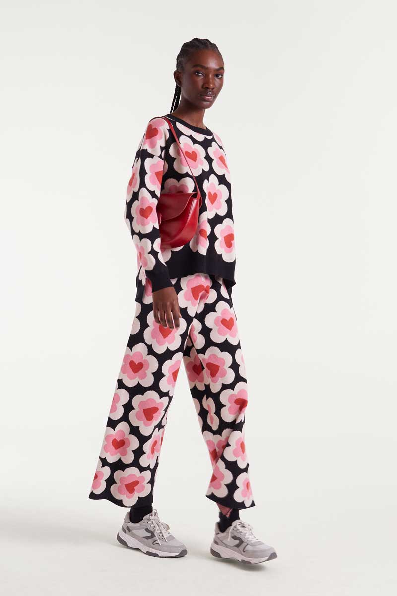 sweet heart παντελόνι με καρδιές