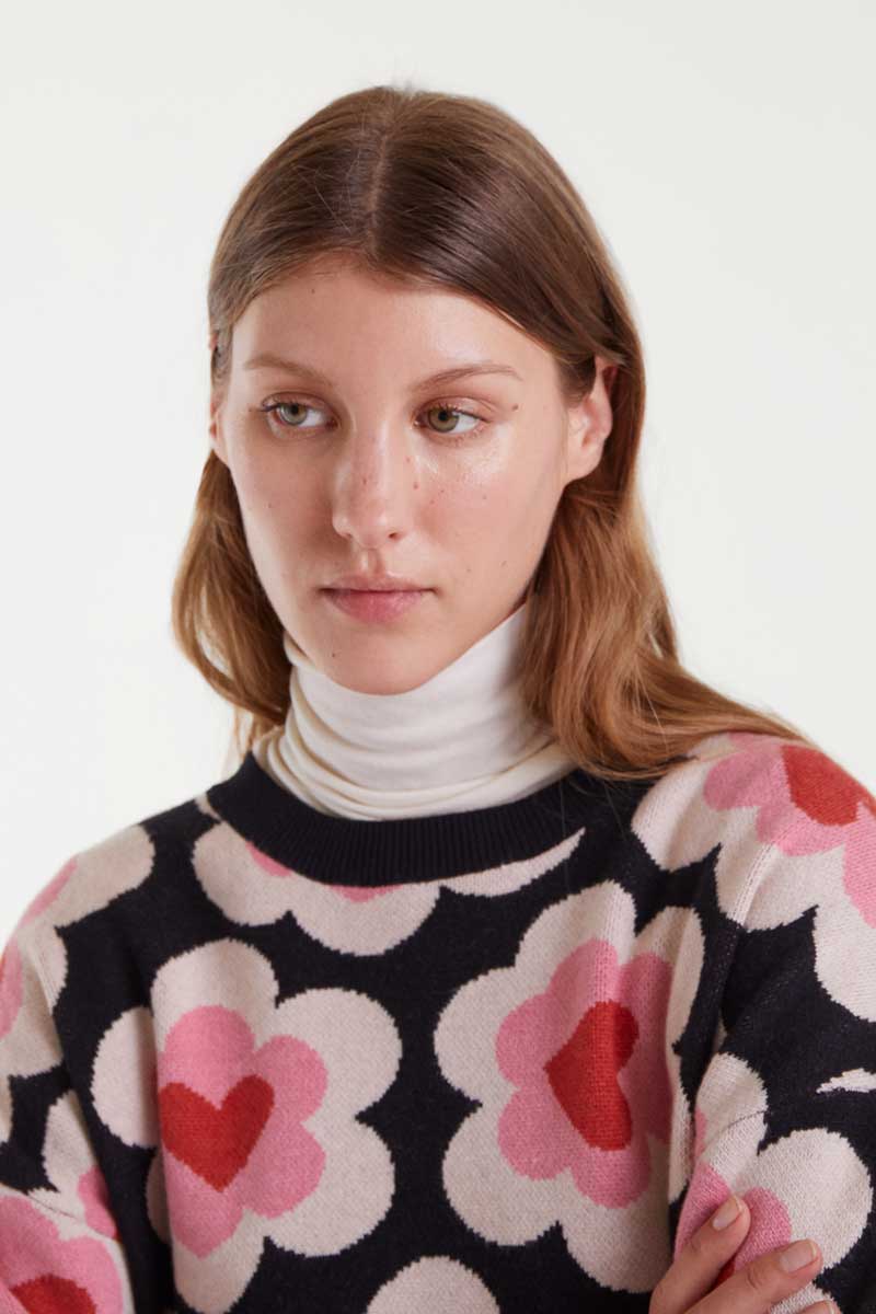 sweet heart πουλόβερ με καρδιές