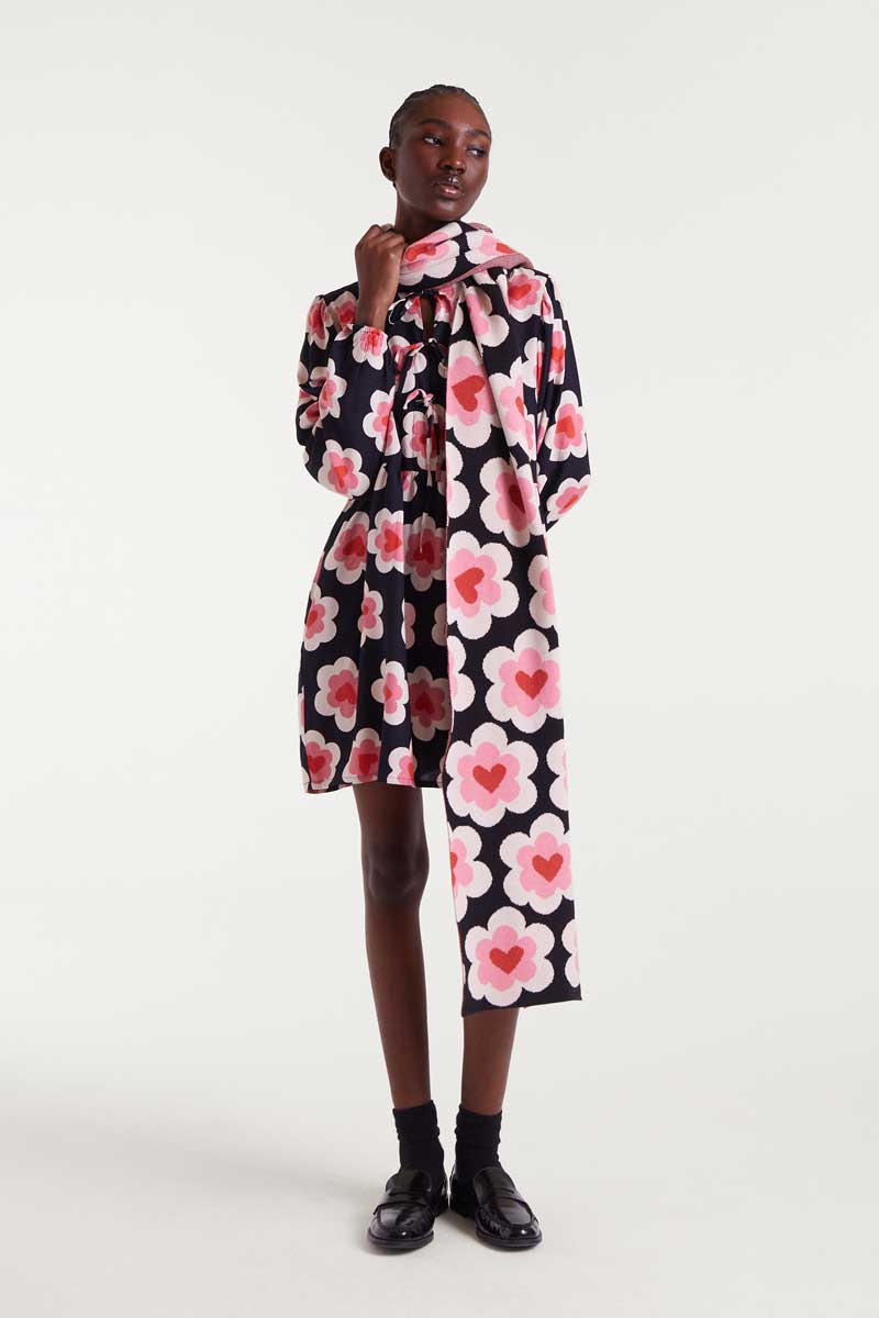 sweet heart κασκόλ με καρδιές