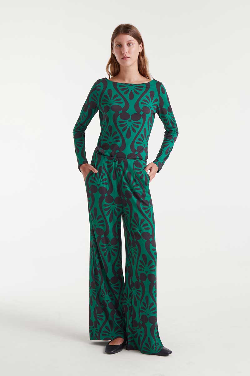 baroque παντελόνι με σχέδια