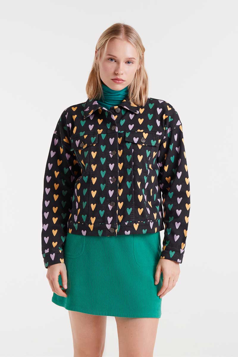 Cupido Lines Jacket με Καρδιές Compania Fantastica