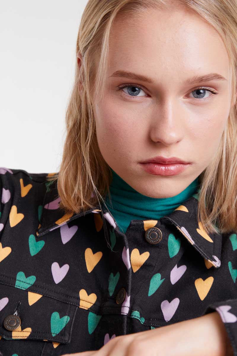 Cupido Lines Jacket με Καρδιές Compania Fantastica