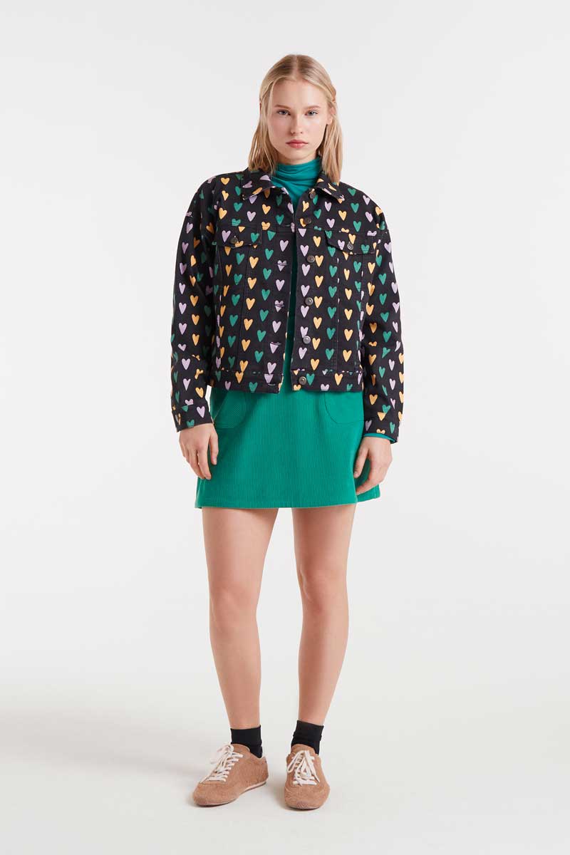 Cupido Lines Jacket με Καρδιές Compania Fantastica