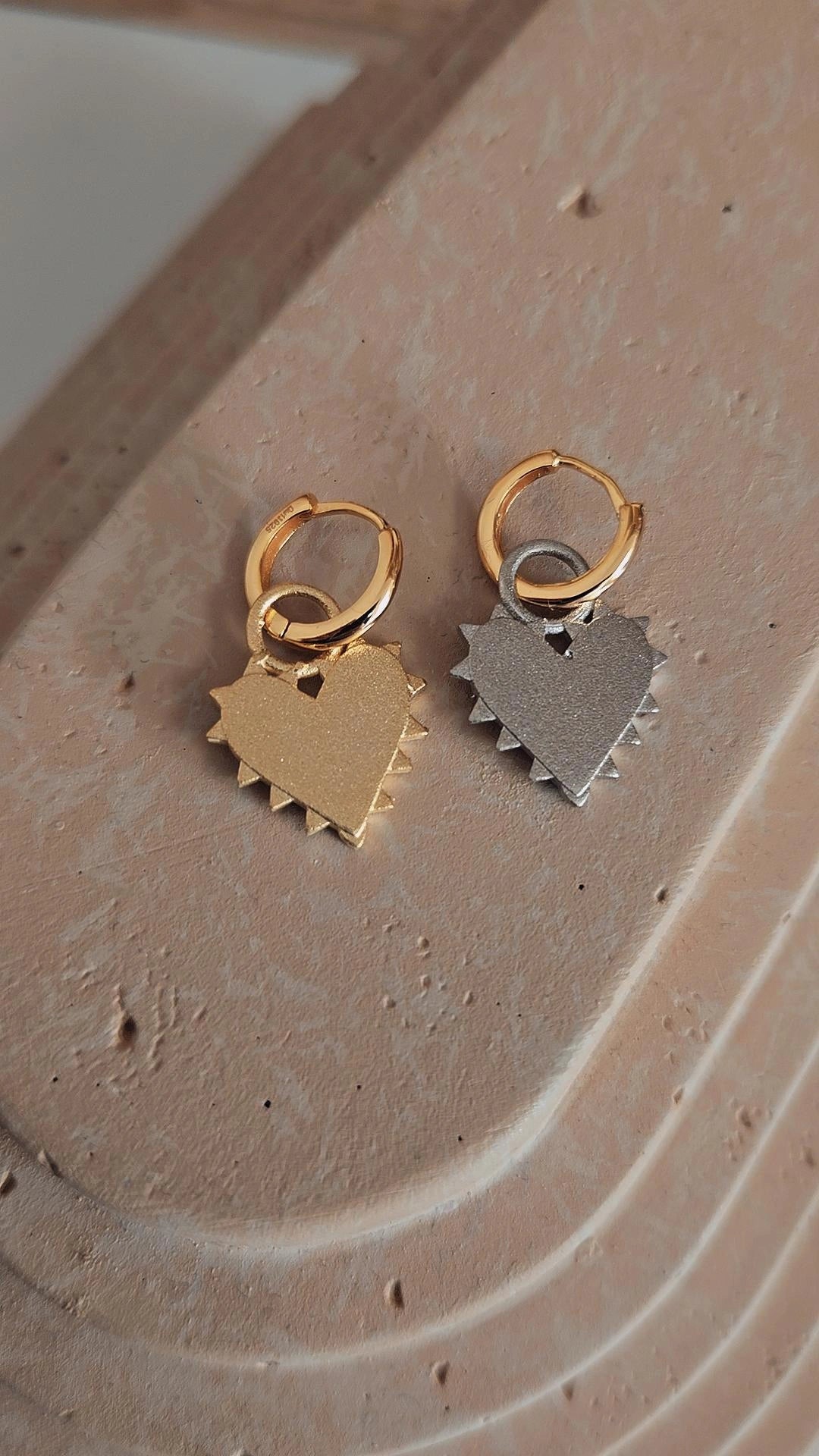 heart attack earrings